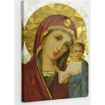 Obraz Obraz na plátně do ložnice Fotoobraz Ikona Matky Boží s Dítětem 40x60