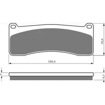 Brzda pro motocykl Brzdové destičky GOLDFREN 438 S33 STREET FRONT