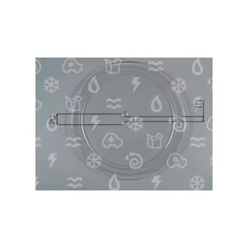 Nádobí do mikrovlnné trouby talíř mikrovlnné trouby - model H - d = 305 mm, LG, 60-2810