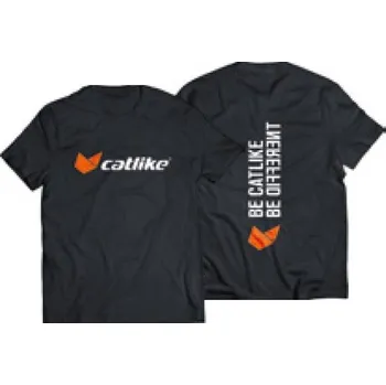 Pánské tričko CATLIKE TRIKO LOGO/BE DIFFERENT ČERNÉ vel.M