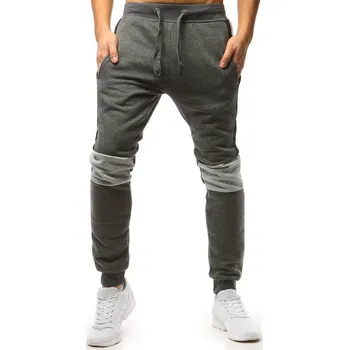 Tmavě šedé pánské tepláky se světle šedým pruhem UX3372 Velikost: M