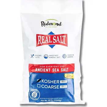 Přisada na vaření a pečení Redmond - Real Salt® - Vločková (košer styl) mořská sůl v gastro balení - 11.34 kg