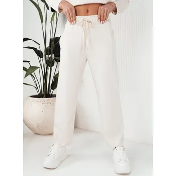 Dámské kalhoty Smetanové široké kalhoty LURION UY1894 Velikost: L/XL