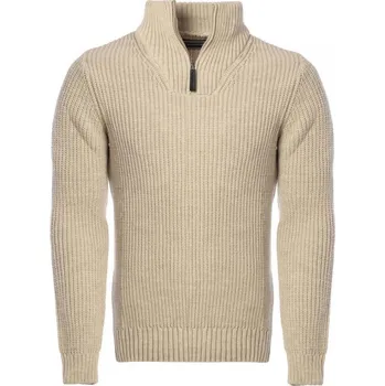 Pánský svetr CARISMA svetr pánský 7800 zapínaní véčko XL béžová