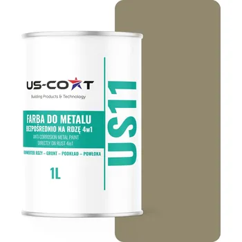 barva na kov Barva antikorozní barva na kov US-Coat 1 l ŠEDOŽLUTÁ RAL7034 polomat