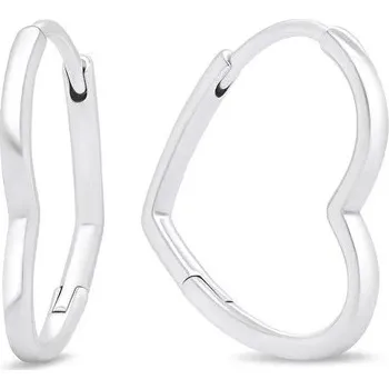 Náušnice Brilio Silver Romantické stříbrné náušnice ve tvaru srdcí EA391W