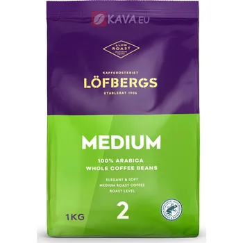 Káva Lofbergs Medium zrnková káva 1kg