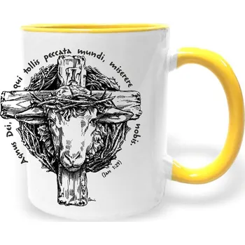 Hrnek - Beránek Boží Barva: Žlutá