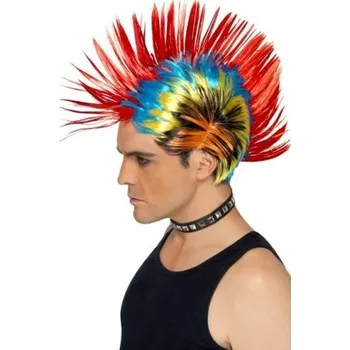 Karnevalová paruka Smiffys Punková paruka barevná