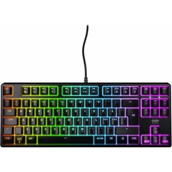 Klávesnice CHERRY XTRFY K4V2 - Klávesnice - mechanické, herní, RGB - 80% - TKL - podsvícení - USB - QWERTY - americká - klávesový spínač: CHERRY MX2A Red - černá