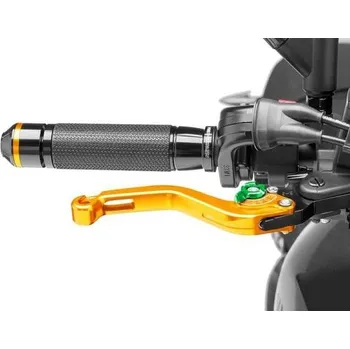 Páčka brzdy bez adaptéru PUIG 180OV krátké zlatá/zelená