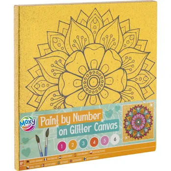 Dětské zboží Malování na glitrové plátno podle čísel - Mandala