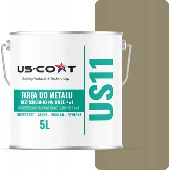 barva na kov Barva na kov US-Coat antikorozní šedožlutá RAL7034 polomatná 5 l