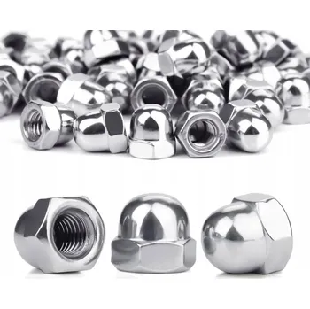 Matice Šestihranná uzavřená matice DIN1587 M6 pozink - balení 100 ks