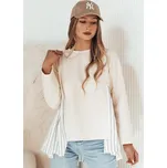 Béžová mikina s pruhovanými vsadkami FUNIL BY1271 Velikost: ONE SIZE