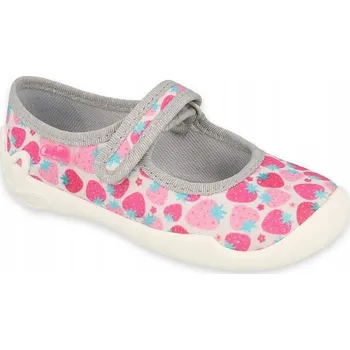 Dívčí bačkory Befado dětské papuče na suchý zip, vícebarevné, velikost 26