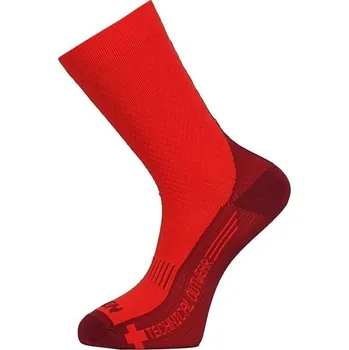 Cyklistické oblečení Ponožky HAVEN STRUCTURE LONG 2páry červené 4-5
