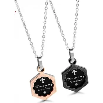 Šperk Ocelové přívěsky pro pár You are my True Love, Model Včetně řetízků (2 kusy ) Impress Jewelry 2311031015293587