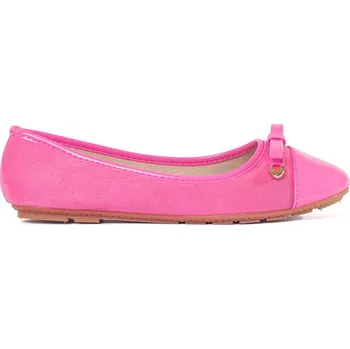 Dámské baleríny Růžové ploché dámské baleríny s lakovanou špičkou A801L.P Velikost: 36