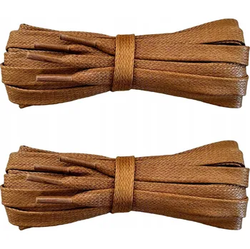 Vrták VOSKOVANÉ ploché tkaničky SVĚTLE HNĚDÉ 120 cm lesklé 5 mm G13-21