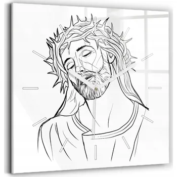 Hodiny Nástěnné hodiny SacroArte černé 30 cm