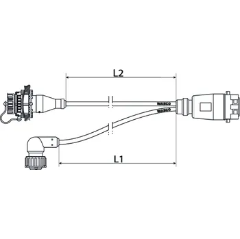 3D tisk Cable with Socket, ABS - 4496162530