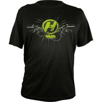 cyklistický dres Dres krátký pánský HAVEN NAVAHO II černo/zelený M