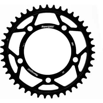 Řetězová sada pro motocykl Řetězová rozeta SUPERSPROX RFE-302:43-BLK černý 43 zubů, 530