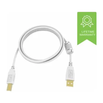 Datový kabel Vision Techconnect 2 - Kabel USB - USB typ B (M) do USB (M) - USB 2.0 - 5 m - bílá