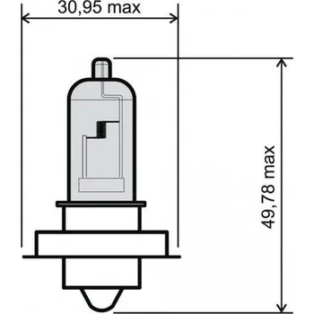 Osvětlení pro motocykl Přední světlo RMS 246510435 P26S 12V 20W