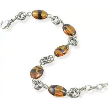 Náramek Náramek Tygří oválky