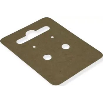 Dárková krabička Karta na náušnice hnědá - 100 ks