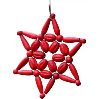Vánoční ozdoba Ozdoba Hvězdička červená