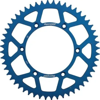 Řetězová sada pro motocykl Hliníková řetězová rozeta SUPERSPROX RAL-245:52-BLU modrá 52 zubů, 520