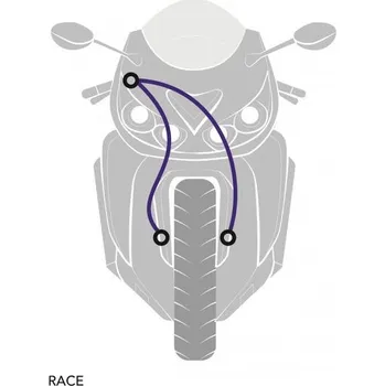 RACE Hadice přední brzdy sada Venhill POWERHOSEPLUS SUZ-11019FB-YE (2 hadice v sadě) žluté hadice, černé koncovky