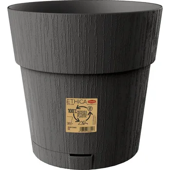 Květináč Květ. d15xh15cm GRAFIT ETHICA+miska Rychlá expedice, doprava zdarma od 999,-