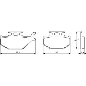 Brzda pro motocykl Brzdové destičky ACCOSSATO AGPA114 OR