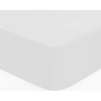 Prostěradlo Atmosphera Prostěradlo s gumou 160 x 200 cm s přesahem 30 cm bavlna bílá