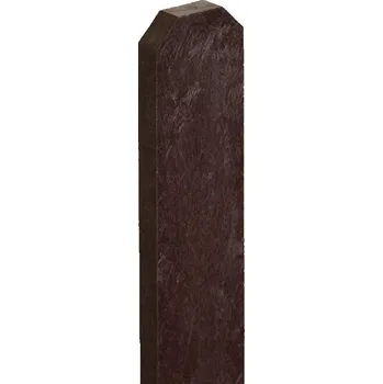 Pletivo TRANSFORM a.s. Plastová plotovka 78x21 mm, výška 60 cm, s tříhrannou hlavou, hnědá