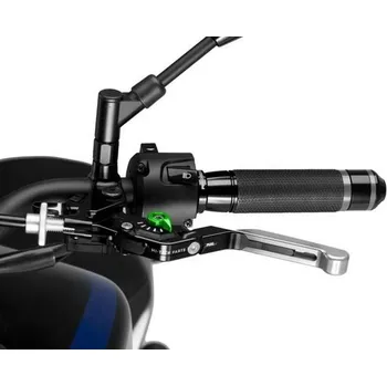 Páčka spojky bez adaptéru PUIG 3.0 24PNV rozšiřitelná skládací stříbrná/zelená