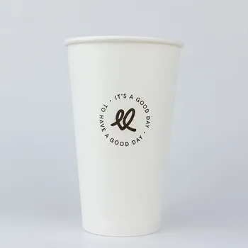 Jednorázové nádobí Papírový kelímek 0,4l Good day - XL, 530 ml, 18 OZ, O 90 mm BEZ PLASTŮ (50 ks), FSC Mix