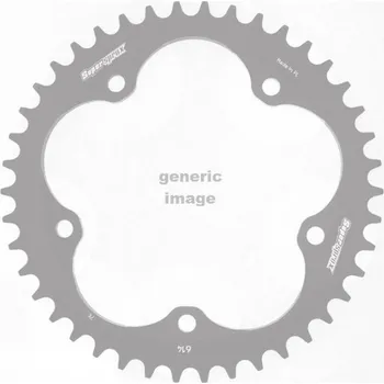 Řetězová sada pro motocykl Hliníková řetězová rozeta SUPERSPROX RAL-614:43-BLK černý