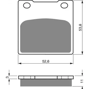 Brzda pro motocykl Brzdové destičky GOLDFREN 068 S33 STREET FRONT