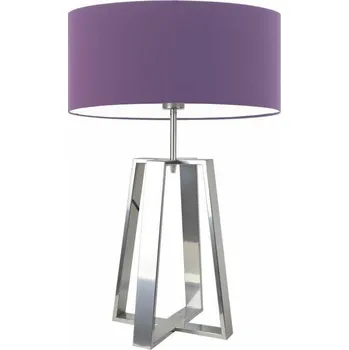 Lampička Noční lampička s fialovým stínidlem Thor moderní do ložnice a obývacího pokoje 61 cm