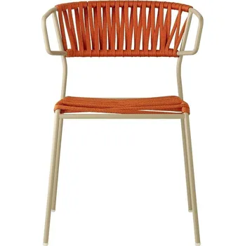 Židle Lisa Filo Arm šedé-oranžová