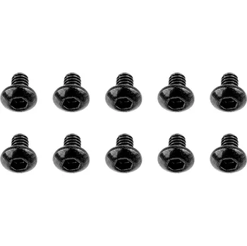 Šroub ASSOCIATED M2x0,4x3mm šroub s imbusouvou půlkulatou hlavou, 10ks.