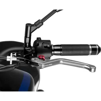 Páčka spojky bez adaptéru PUIG 3.0 220PR dlouhé stříbrná/červená