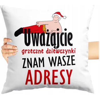 Polštář POLŠTÁŘ VTIPNÝ S MIKULÁŠEM NA VÁNOCE