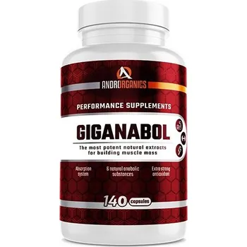 Anabolizér Giganabol - Androrganics Balení: 140 kaps.