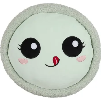 plyšák Intesi Plyšový polštář Macaroni zelený